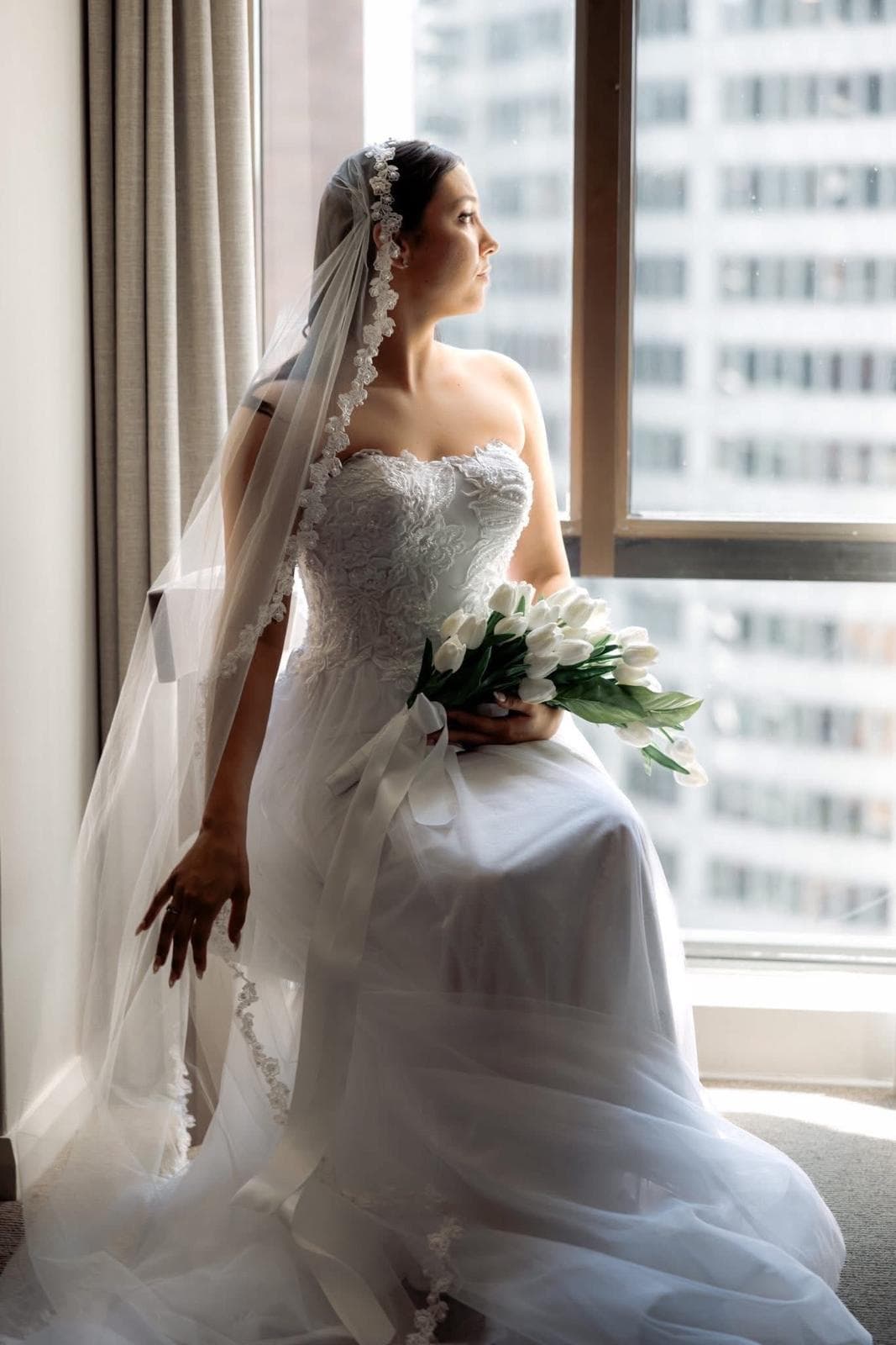 Bridal makeup and hair by Amber Linane for a Queensland wedding